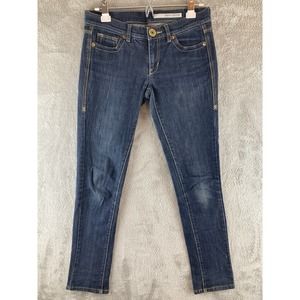 DNKY Jeans Womens Size 5 Low Rise Straight Stretch‎ Denim Blue